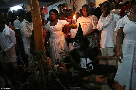 Haitian voodoo witch doctors: Balancing spiritual forces
